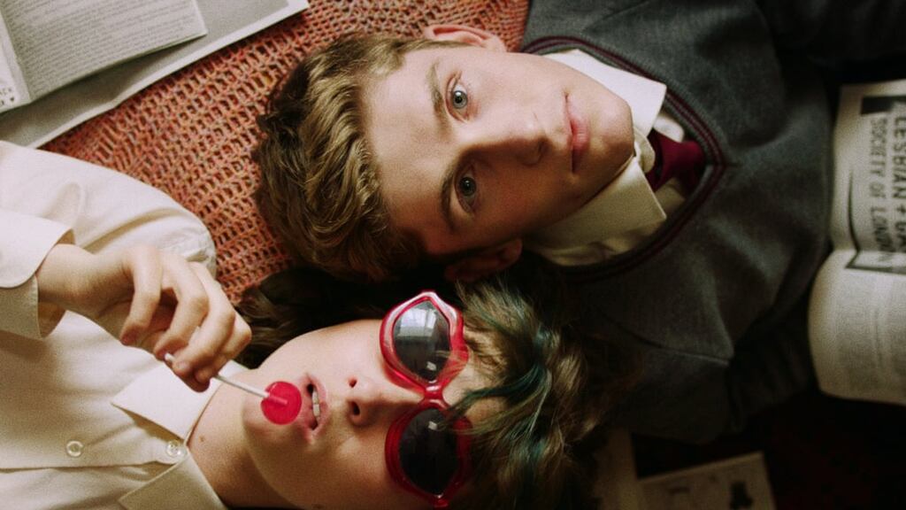 Lola Petticrew and Fionn O’Shea in Dating Amber