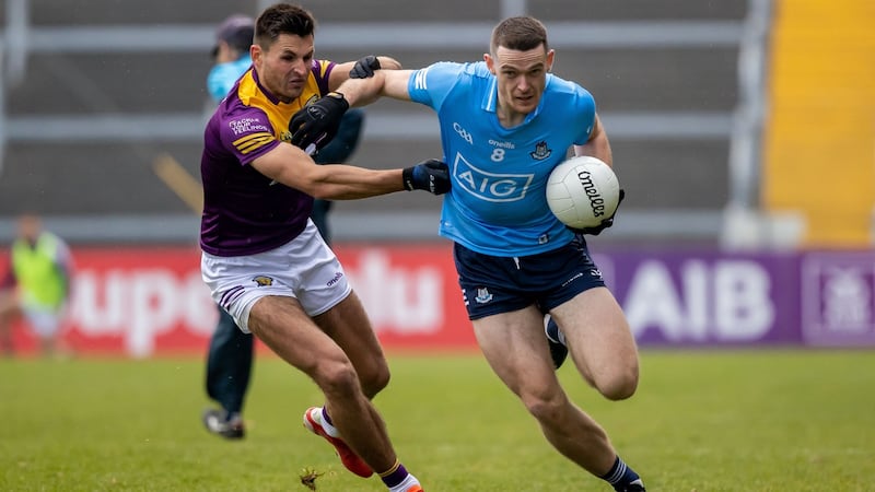 Dublin’s Brian Fenton during his team’s impressive win over Wexford. Photograph: Morgan Treacy/Inpho
