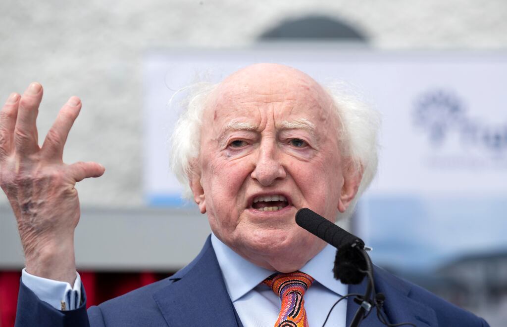 President Michael D Higgins: It is refreshing to see a feisty 81-year-old man keeping Ministers on their toes. But Higgins has little real power beyond his voice; he is a poet but governance is prose. Photograph: Colin Keegan, Collins