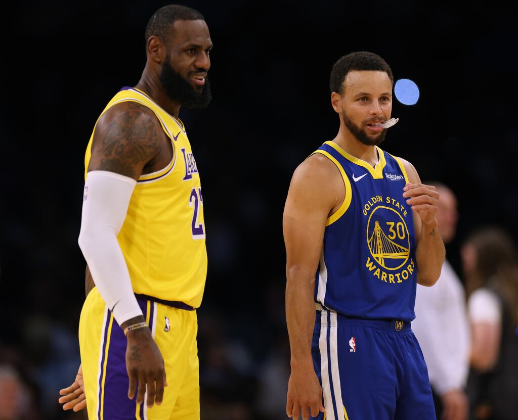 With LeBron James and Steph Curry in the late autumn of their careers, the NBA has yet to find a new superstar who can transcend basketball. Photograph: Harry How/Getty Images