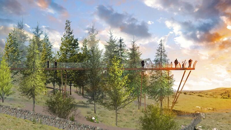 Artist’s impression of a planned walkway at Cavan Burren Park.