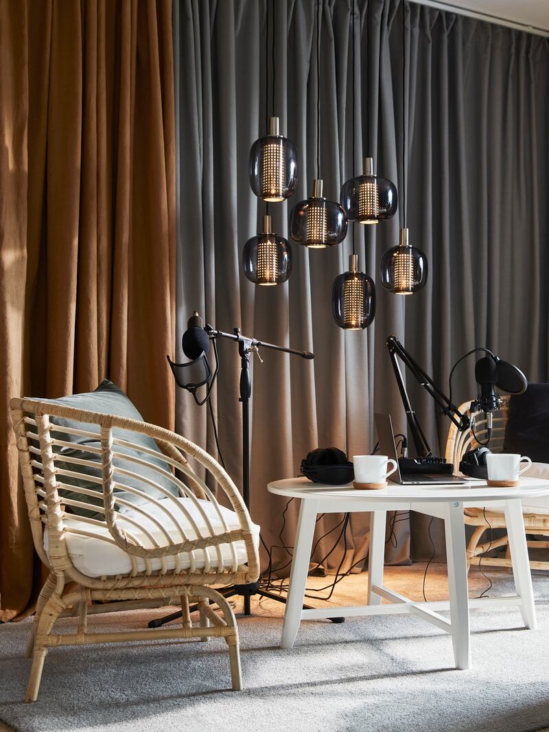 Gunnlaug, sound-absorbing curtains, from Ikea, €55