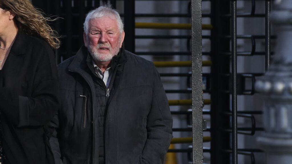 Edward Gibney leaving the High Court. Photograph: Collins Courts