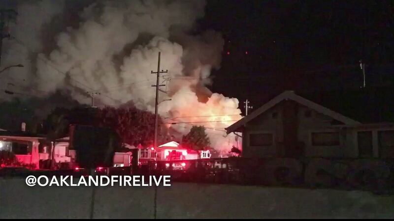 Nine people have died and 25 remain unaccounted for. Photograph: EPA