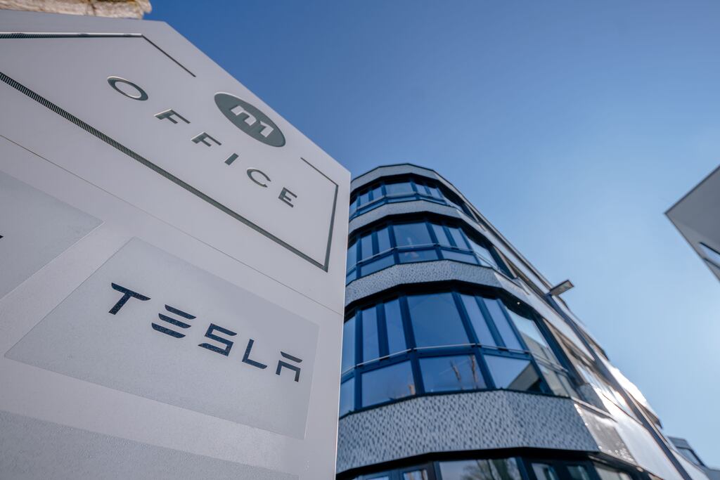 Tesla has tumbled more than 42 per cent in December up to Wednesday's close. Photograph: Thomas Niedermueller