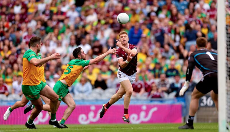 Galway's Dylan McHugh: one of the best players in Ireland this year. Photograph: James Crombie/Inpho