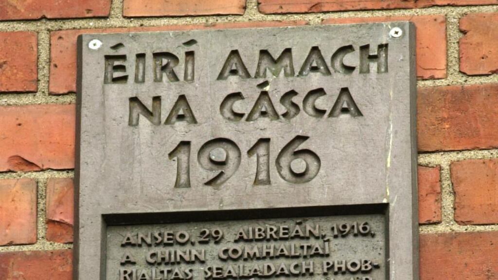 Commemorative plaque at 16 Moore Street where republicans decided to surrender towards the end of the 1916 Rising. File photograph: Frank Miller