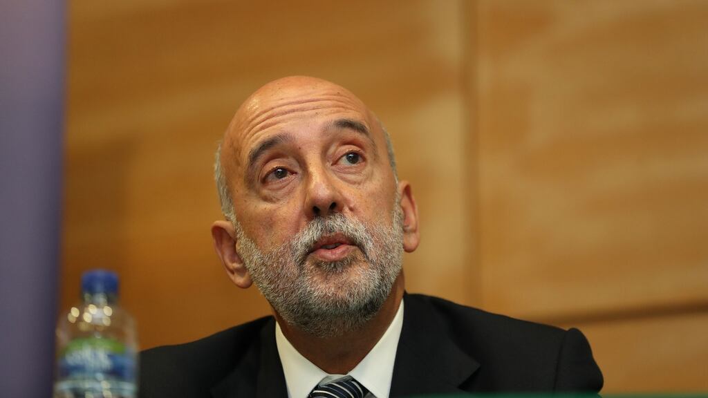 Gabriel Makhlouf, governor of the Central Bank of Ireland:  He was not named in the 35-page report, and his actions in response to the incident were not considered by the authors as they had been subject to a separate investigation. Photograph: Nick Bradshaw for The Irish Times