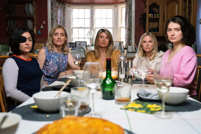 Bad Sisters: Sarah Greene, Anne-Marie Duff, Sharon Horgan, Eva Birthistle and Eve Hewson. Photograph: Apple TV+