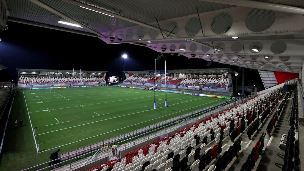 Kingspan Stadium in Belfast, home of Ulster Rugby. Photograph: Laszlo Geczo/Inpho