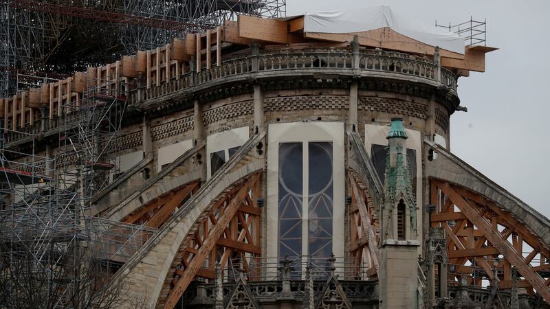 Work is ongoing to stabilise Notre-Dame Cathedral. Photograph: Reuters