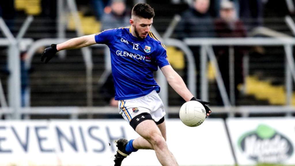 Robbie Smyth scored 0-8 to help Longford to an O’Byrne Cup victory over Meath. Photograph: Laszlo Geczo/Inpho