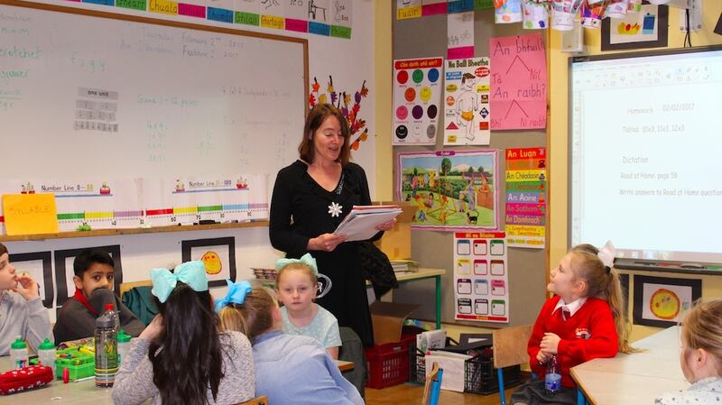 Catherine Ann Cullen teaching in the East Wall, Dublin. Photograph: Eileen Hanratty