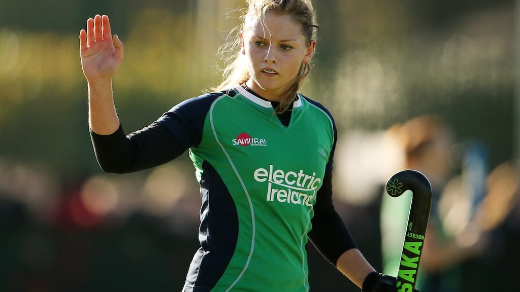 Chloe Watkins converted two early penalty corners for Hermes against UCD. Photograph: Cathal Noonan/Inpho