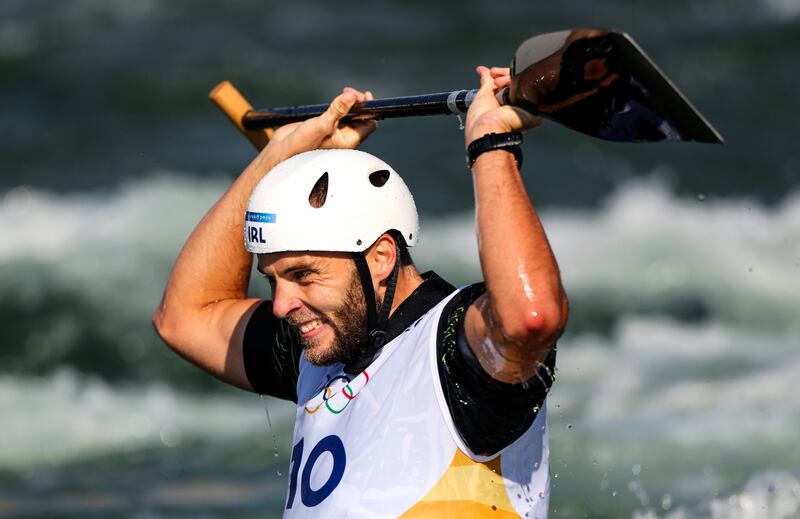 Liam Jegou: was denied a medal in the canoe slalom “by a centimetre” when he brushed the final gate. Photograph: James Crombie/Inpho