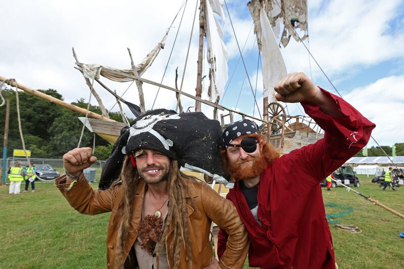 Pirates Cap'n and Roger at the Electric Picnic site in Stradbally, Co Laois. Photograph: Colin Keegan/Collins