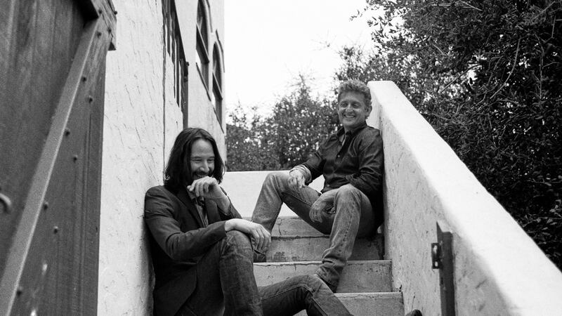 Alex Winter (right) and Keanu Reeves: reunited in Bill & Ted Face the Music. Photograph: Magdalena Wosinska/The New York Times