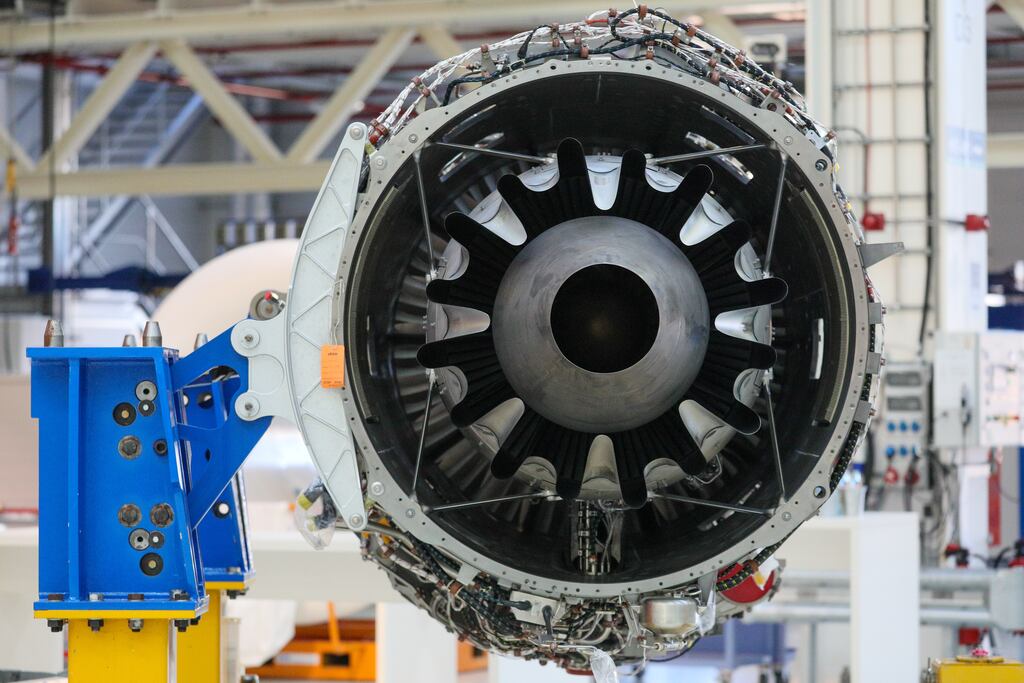 Aircraft engine maintenance could become a lucrative industry for Ireland, according to Goodbody. Photograph: Omer Messinger/Getty Images