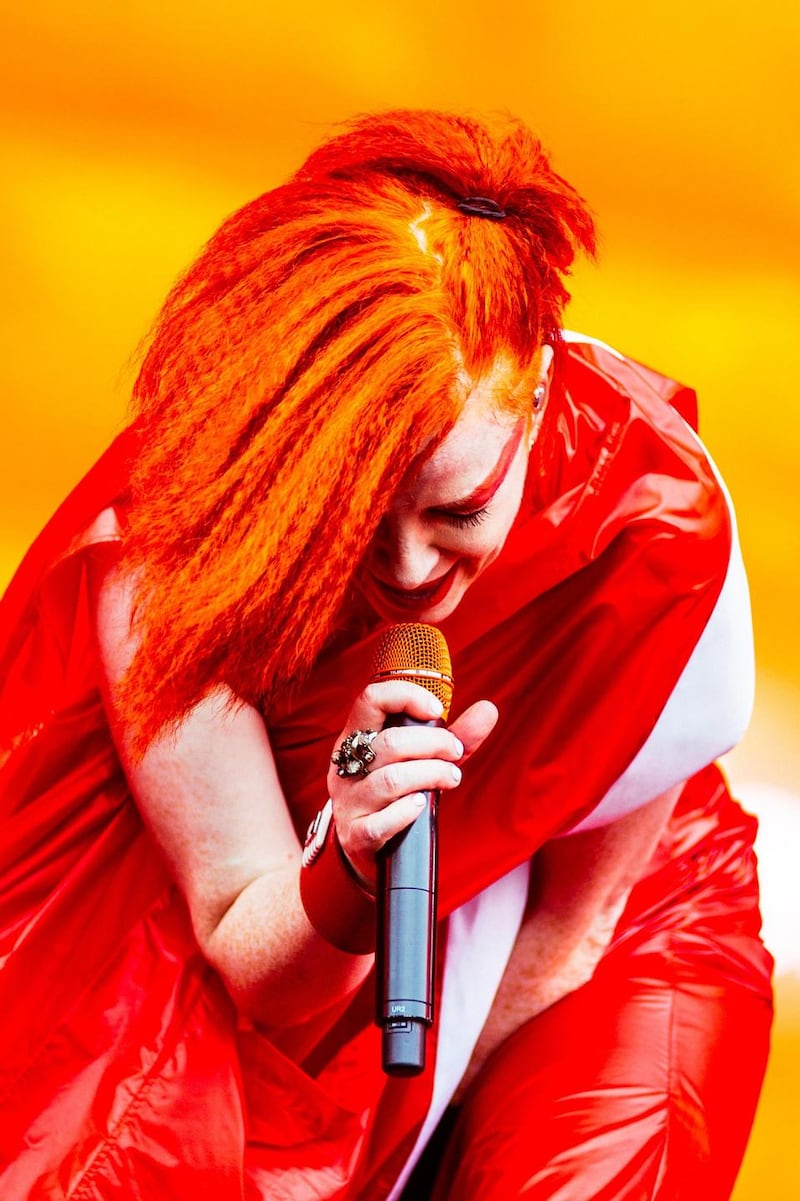 Garbage live in Dublin. Photograph: Ruth Medjber