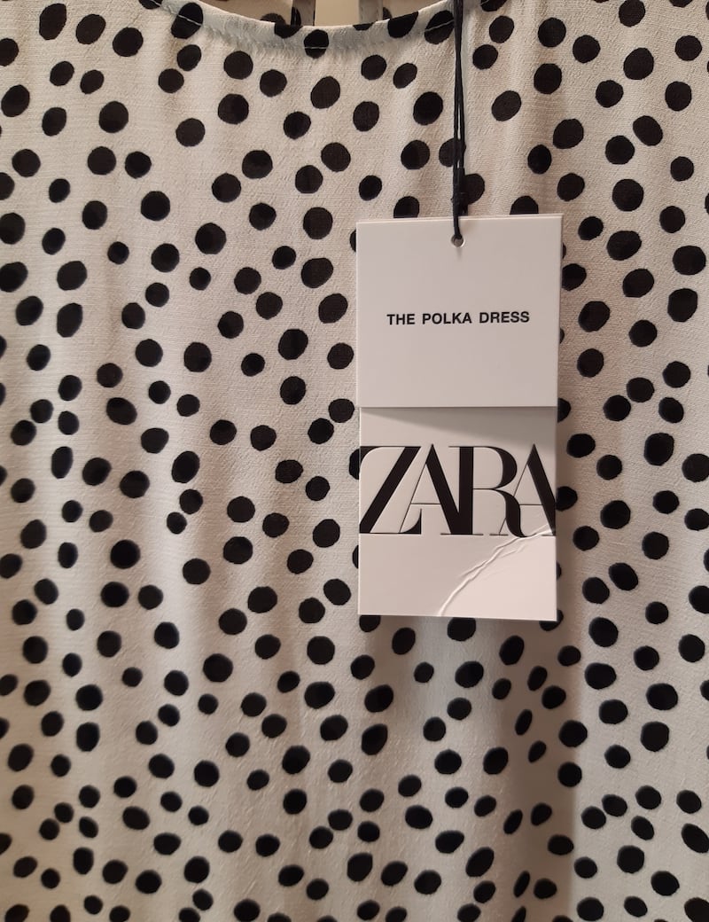 Zara has labelled the dress ‘The Polka Dress’