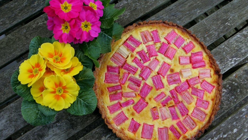 Rhubarb tart. Photo: David Sleator