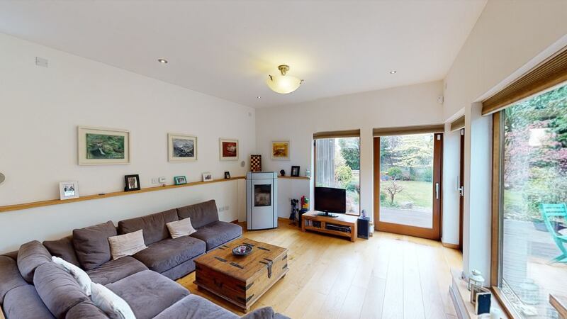 Bright spacious living room opens out into the garden