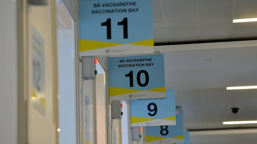 Covid-19 vaccination centre in  Dublin. A leading personal injuries solicitors published a post on its website describing injuries that can be caused by ’poor vaccination technique’ . Photograph: Alan Betson Photograph: Alan Betson