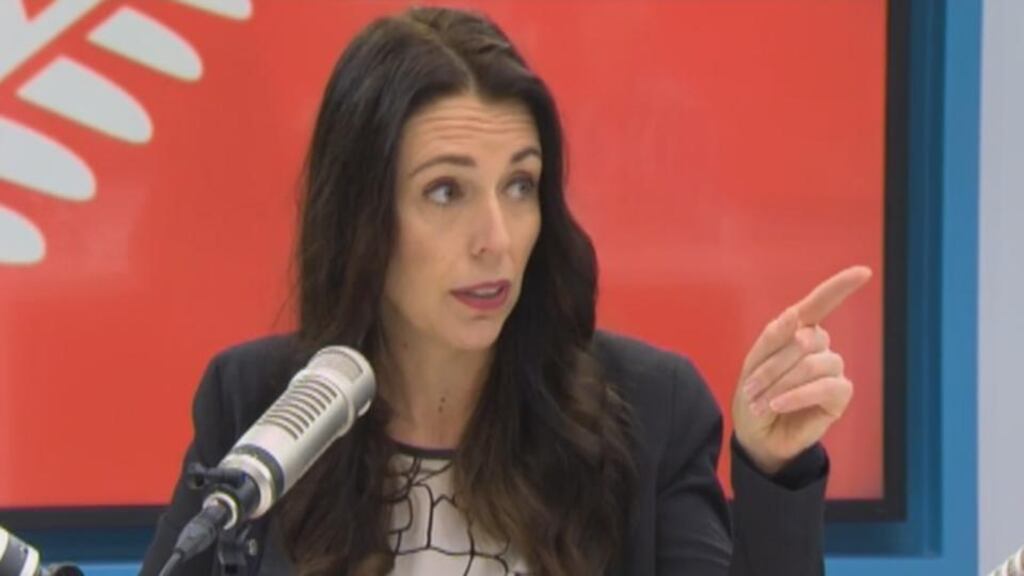 Jacinda Ardern: the New Zealand Labour leader was visibly angry with The AM Show’s cohost Mark Richardson