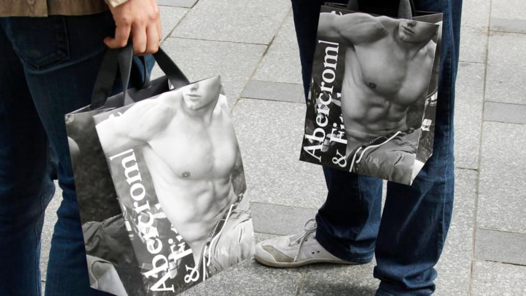 Abercrombie & Fitch customers appear to be  less enamoured of its fashions, half-naked models and cacophonous stores