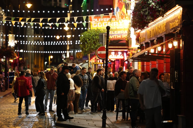 The easiest way to attract visitors to Temple Bar was to facilitate the development of pubs and restaurants. Photograph: Dara Mac Dónaill