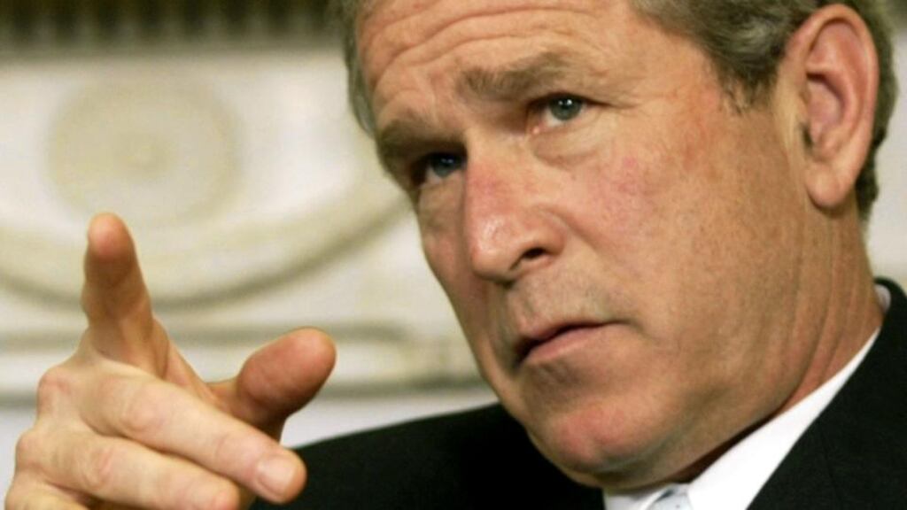 Former US president George W Bush: as President Obama tries to escape the shadow of the Bush presidency, so too is George W trying to escape the shadow of the Bush presidency. Photograph: Mark Wilson/Getty Images