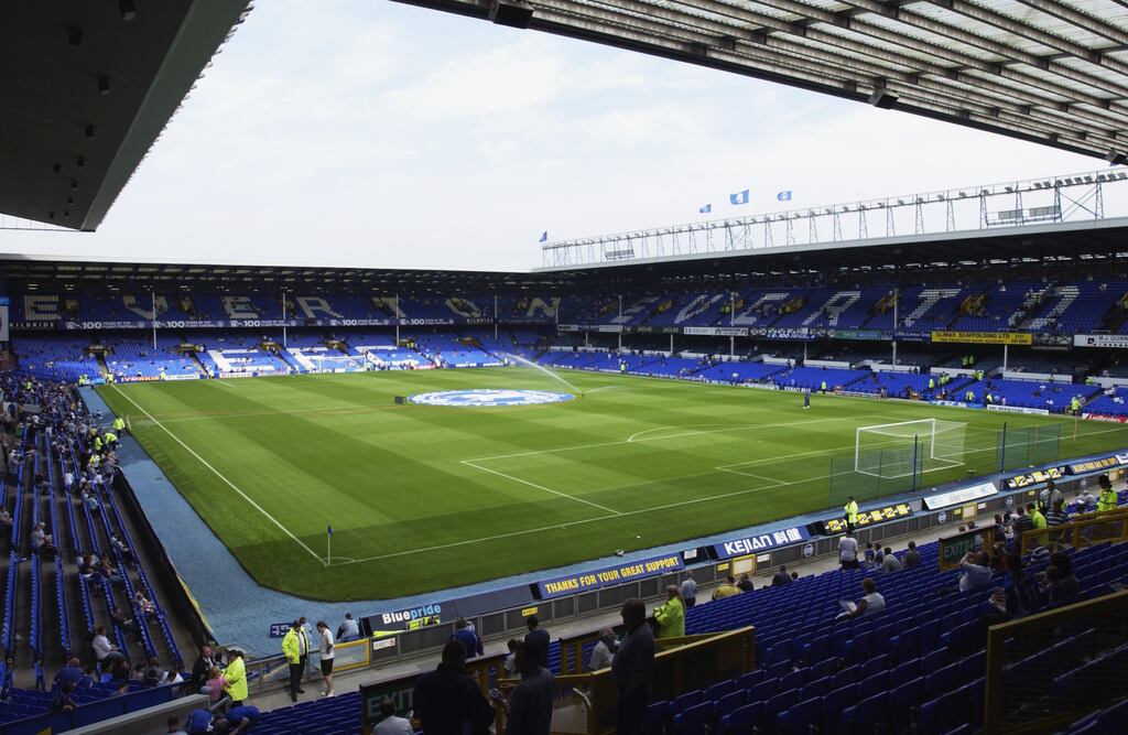 Goodison Park: Everton are in the process of completing the construction of a new stadium at Bramley-Moore Dock. Photograph: Clive Brunskill/Getty Images