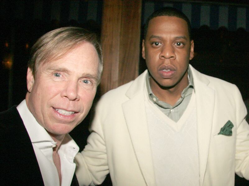 Tommy Hilfiger with Jay Z at a fashion ball in New York in 2006. Photograph: Johnny Nunez/WireImage