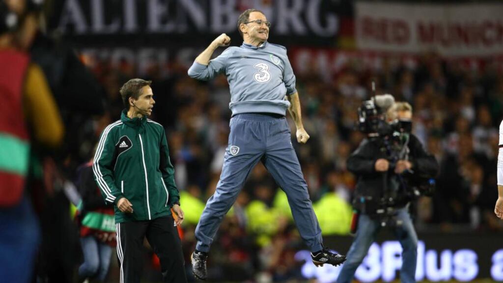 Martin O’Neill’s Ireland are up to 29th in the latest Fifa rankings. Photograph: Inpho