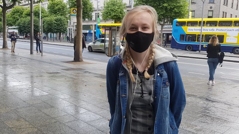 Deirdre Power travelled by train from Waterford to Dublin on Monday morning. Photograph: Shauna Bowers