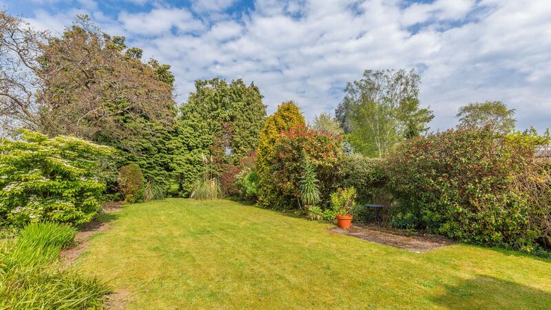 The large rear garden.