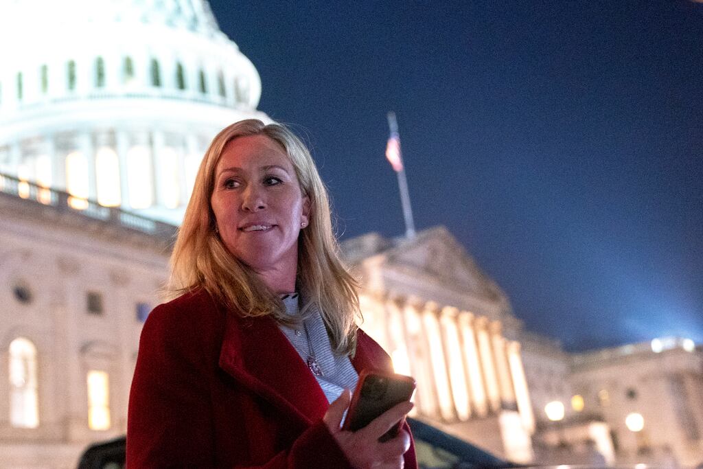 Marjorie Taylor Greene: 'We need to separate by red states and blue states and shrink the federal government.' Photograph: Stefani Reynolds