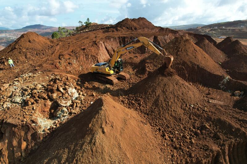 A nickel mining site operated by Harita Nickel on Obi Island, North Maluku, Indonesia. Photograph: Dimas Ardian/Bloomberg