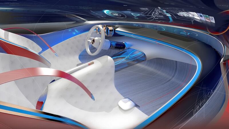 The Vision coupé is 6m long, purely a design statement but a hint at where future Mercedes-Maybach models are going.