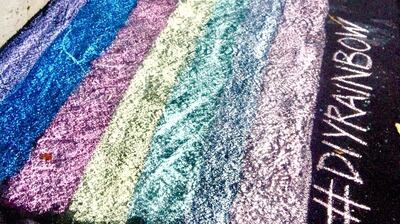 Louise Conville’s #DIYrainbow in Sydney.