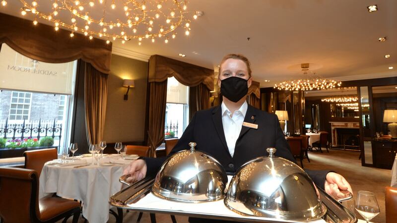 Paula Bednarek, food and beverage supervisor at the Saddle Room Restaurant in the Shelbourne Hotel. Photograph: Alan Betson