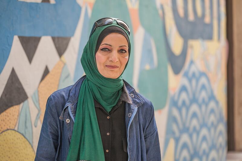 Samar Amireh, a mother of five, says UNRWA-run schools in Balata are ‘essential’ to camp life. Photograph: Niall Sargent