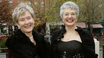 The late Ann Louise Gilligan and Katherine Zappone in 2005: “You have to come out to yourself before you come out to someone else. This is the most important advice,” says Zappone. Photograph: David Sleator