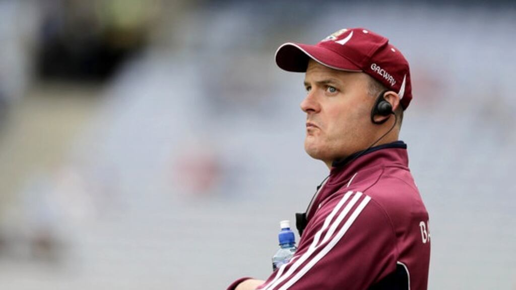 Michael Donoghue’s Galway thrashed DIT in their Walsh Cup opener. Photograph: Inpho/Morgan Treacy