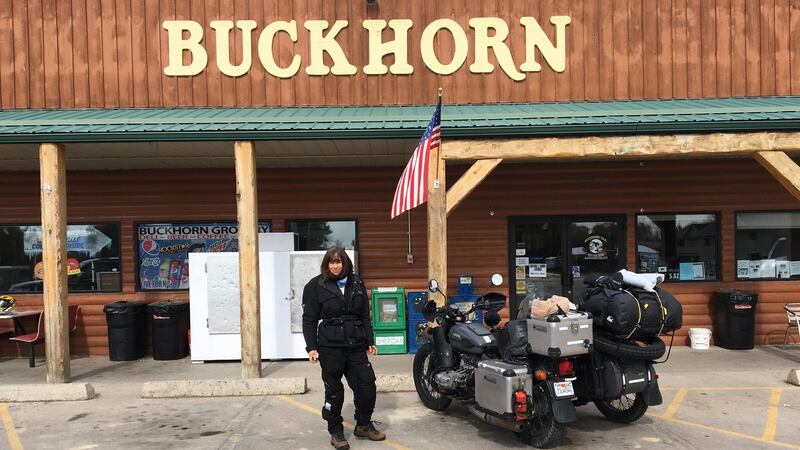 ‘The bike is a big hit; we’re only along for the ride.’