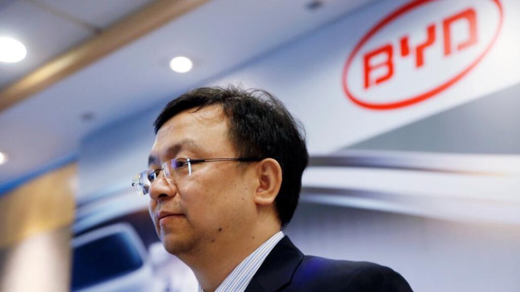 Wang Chuanfu, chairman of BYD, a Chinese electric-car maker partially owned by Warren Buffett’s Berkshire Hathaway, described the recently introduced beneficial policies for EVs as “unprecedented”. Photograph: Brent Lewin/Bloomberg