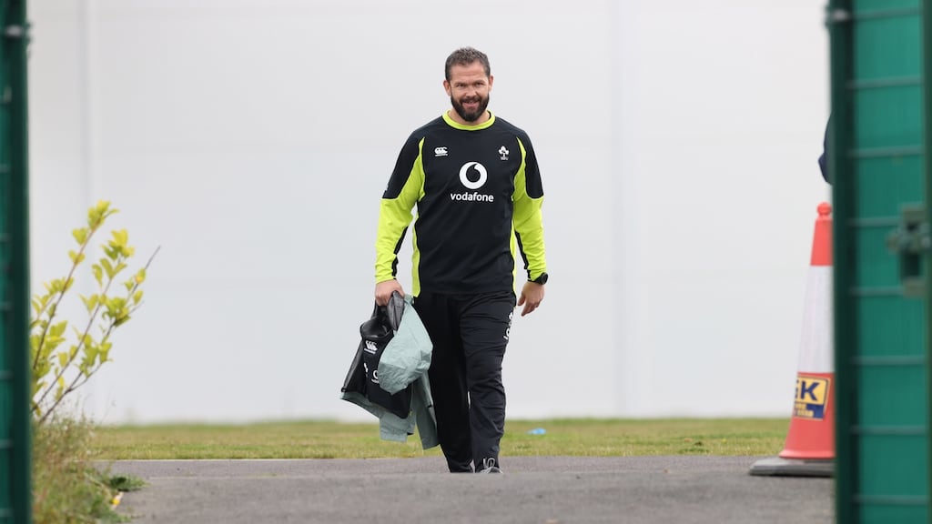 Ireland Ireland head coach Andy Farrell at training in Abbotstown. Photo: Billy Stickland/Inpho