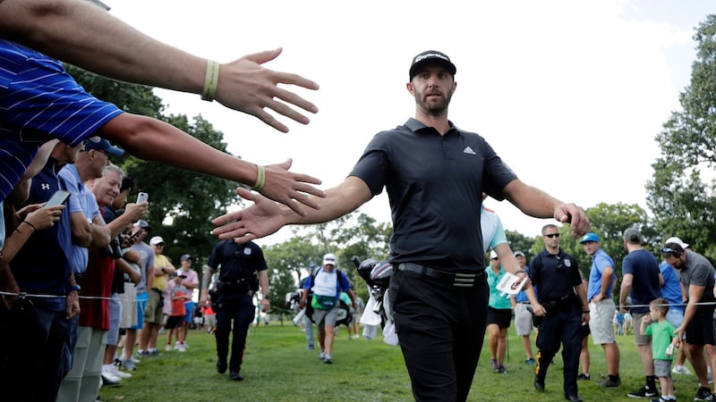 The Americans will hope Dustin Johnson is in top form in Paris. Photograph: AP