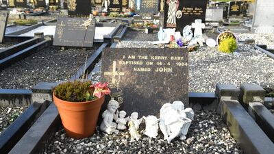 The grave of the infant boy, known as ‘Baby John’ in the Holy Cross cemetery in Caherciveen Co Kerry. Photograph: Domnick Walsh