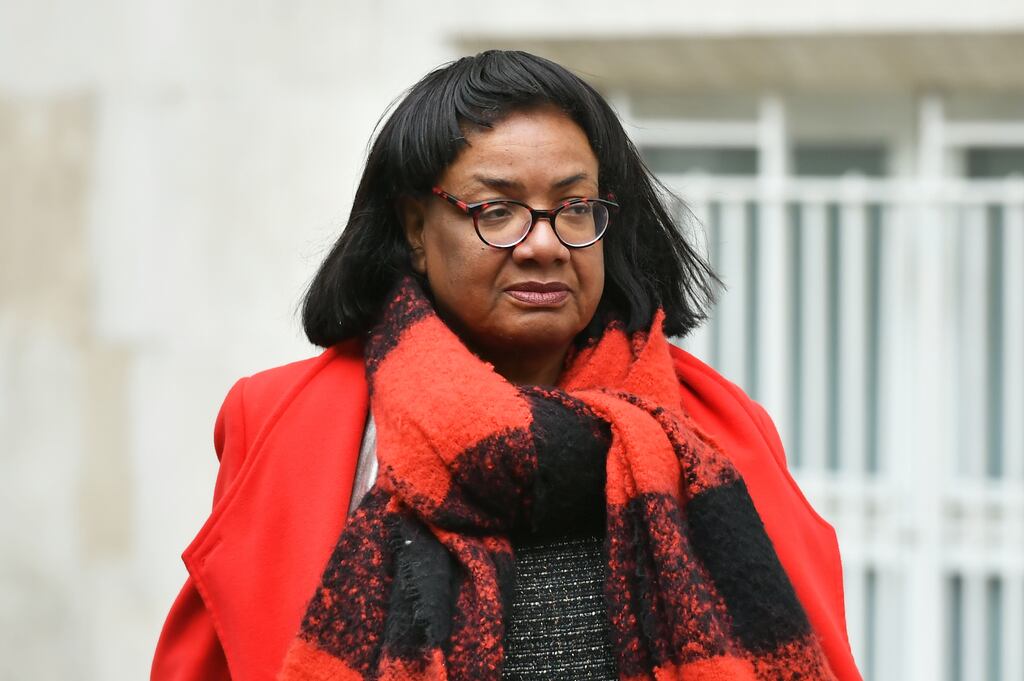 Diane Abbott's comments in the Observer suggested Irish, Jewish and Traveller people are not subject to racism 'all their lives'. Photograph: PA Images